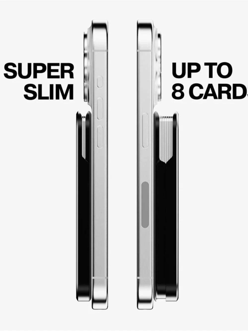 OhSnap Grip Wallet - MagSafe Phone Grip and Card Holder - Black